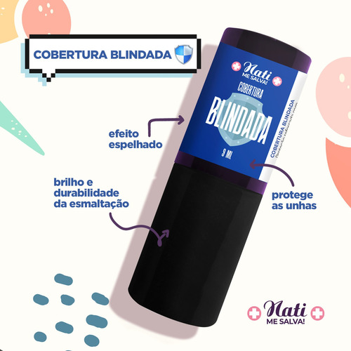 Kit Esmaltes Fortalecedor Nati Me Salva Necessaire Premium