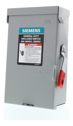 Siemens Interruptor De Seguridad De Servicio General 2p 60a