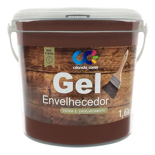 Gel Envelhecedor Mdf Madeira E Gesso Un 1,6 Kg Sepia