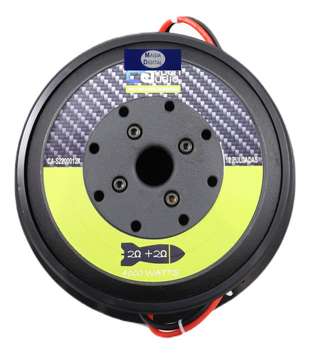 Bwoofer Misil 12pl Carbon Adio Ca-s2200012x 4000w Compet Color Negro