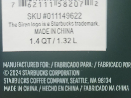 Galletero Starbucks Edición Limitada Nuevo (Usado)