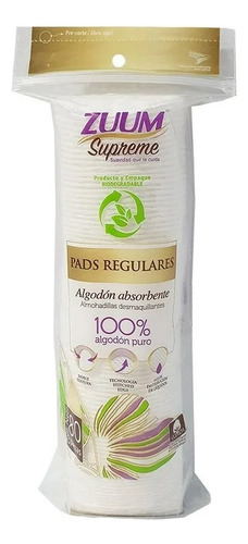 6 Pza Pads Faciales Zuum Supreme Regulares 80 Pzas