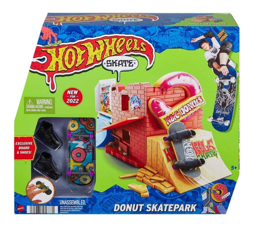 Hot Wheels Skate Rampa Pista Fingerboard Donut Skatepark 