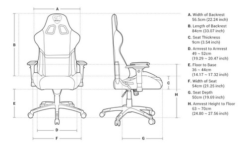 Silla Cougar Armor Black Gamer Reclinable Hasta 120kg
