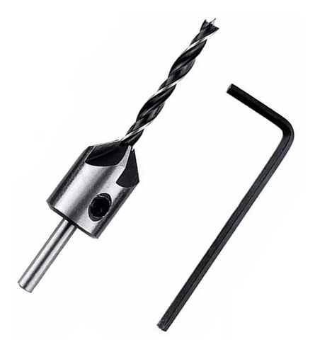 Avellanador Tornillo Carpintero Mecha Broca 6mm Biselador