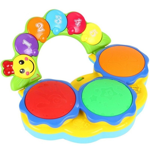 Juego Musical Tambor Con Sonidos Percusión Niños Y Bebés 