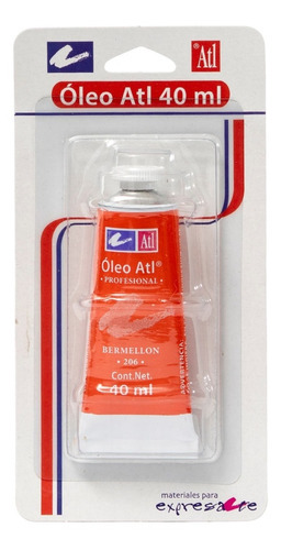 Oleo Atl T-14 Tubo Blister Pintura Arte Colores A Escoger Color Bermellon No 206
