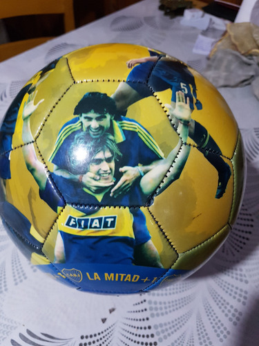 Pelota Dribbling Boca Juniors Número 5 Exelente Condiciones Azul (Usado)