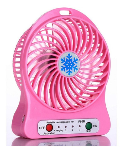 Ventilador A Pila Recargable D 7v Silencioso  Y Potente