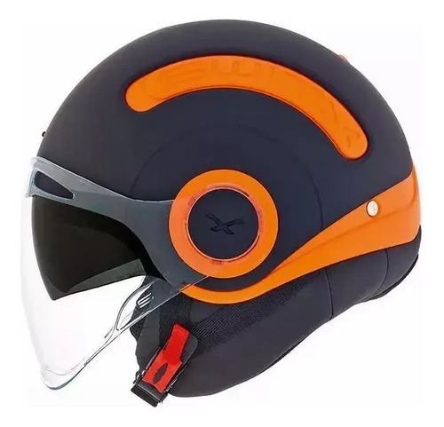 Casco Abierto Nexx Sx.10 Negro, Naranja