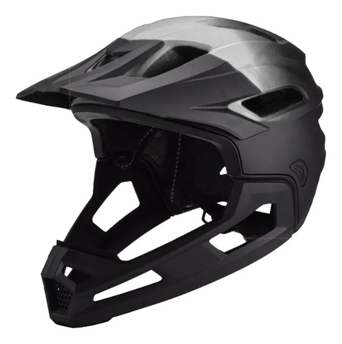Jutang Casco De Bicicleta De Montaña Ajustable, Visera Extraíble,, Transpirable Y Ligero, Ideal Para Ciclismo Urbano Y De Montaña Soporte Barbilla Desmontable Blanco