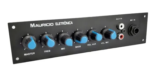 comprar Pre Amplificador Com Espelho,mono,auxiliar E Entrada Mic