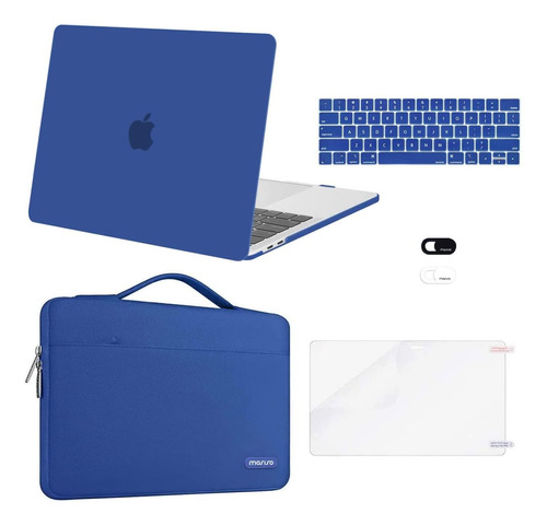 Funda Rigida De Plastico Para Macbook Pro De 13 Azul Clasico
