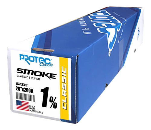 Imagen 1 de 3 de Rollo De Papel Ahumado De 50cm X 60 Mts Negro 1% Clasic