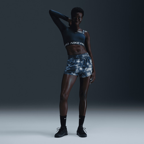 Shorts W Nk One Df Hr 3in Br Aop Azul Mujer