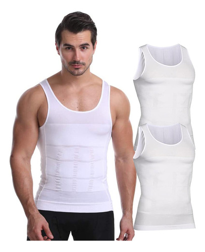 2pz Playeras Faja Playeras Reductora Moldeadora Hombre