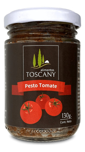 Pesto De Tomate 130g Toscany - Gourmet Saludable