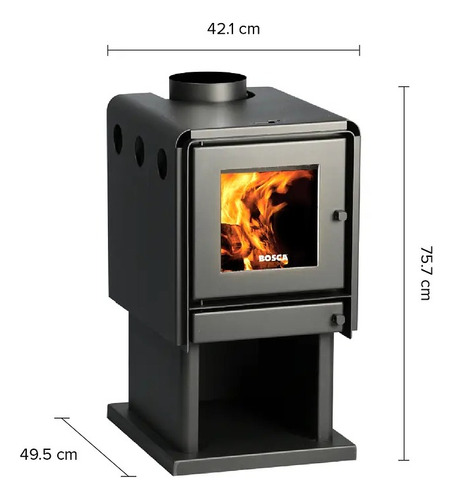 Calefactor Bosca A Leña Limit 360
