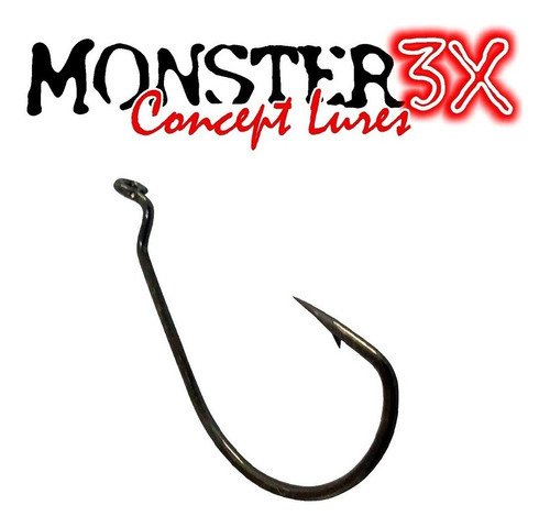 Anzol Off Set Ewg 2/0 - Monster 3x