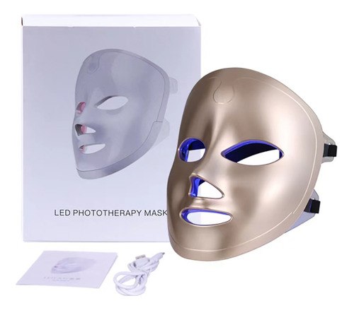 Máscara Facial  Luz Led Para Fototerapia 7 Colores