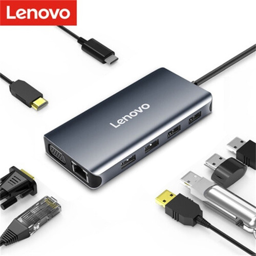 Adaptador Hub Lenovo Usb C Para Macbook Pro 16 A2485 A2141