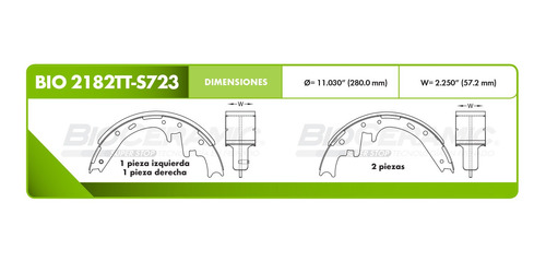 Balatas Tambor Ford Club Wagon 4.9l 1995 Bioceramic