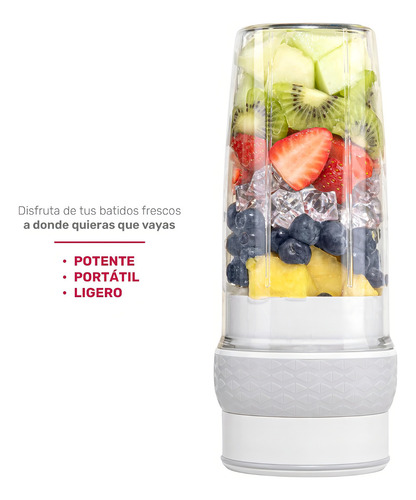 Licuadora Portátil Xshock Xshock 550 Ml Con Usb Blanca 127v Blanco