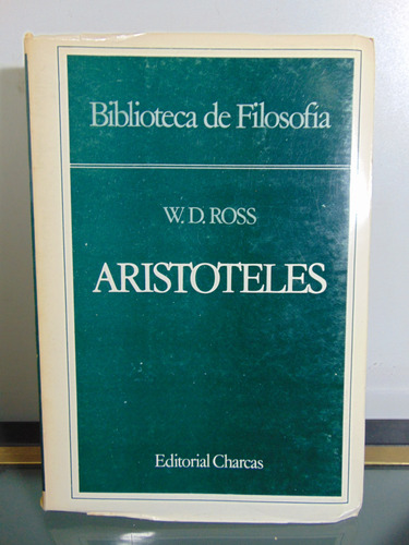 Adp Aristóteles W. D. Ross / Ed. Charcas 1981 Bs. As.