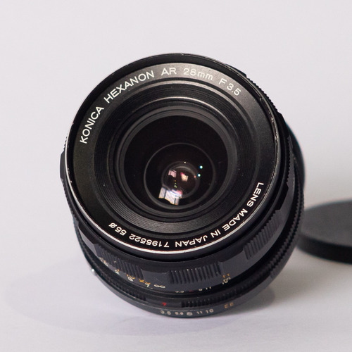 Imagem 4 de 8 de Kit 03 Lentes Konica 28mm F/3.5 + 57mm F/1.2 + 135mm F/2.5