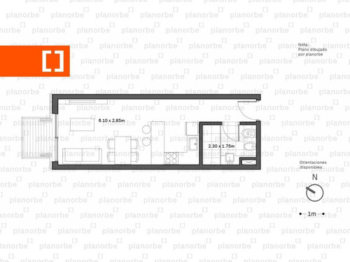 Venta De Apartamento Obra Construcción Monoambiente En Pocitos Nuevo, Yes Unidad 802