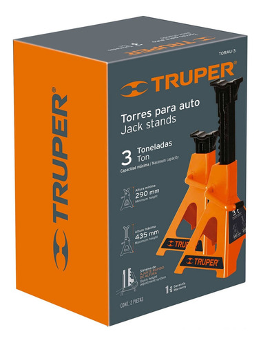 Torre Para Auto 3 Toneladas 2 Piezas Truper