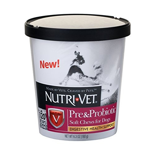 Nutrivet Pre Y Probiotic Soft Chew 120 Count