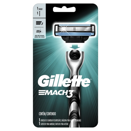 Máquina para afeitar Gillette  Mach3 Regular descartable