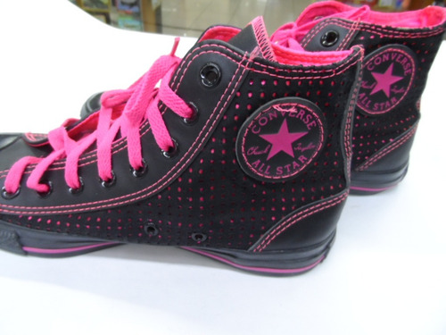 Converse All Star Preto Pink Só P/ Colecionadores Leia Descr