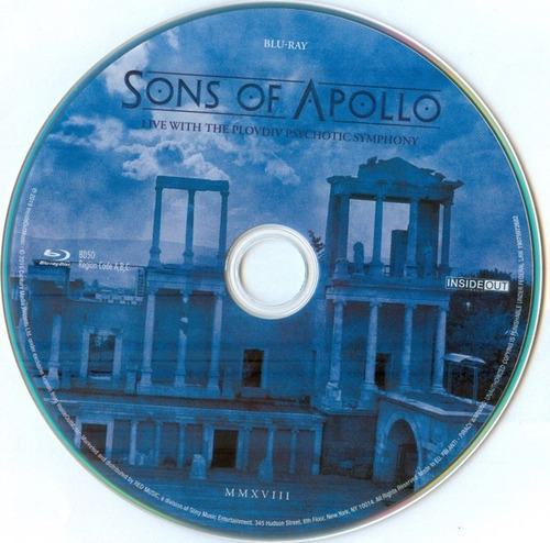 Blu-ray Sons Of Apollo Live With Plovdiv Psychotic Symphony