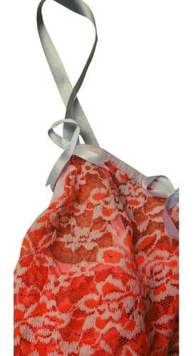 Pijama De Satin Y Encaje Para Dama