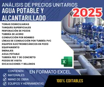 Comprar Matrices De Precios Unitarios 2025 Análisis 2025 En Excel