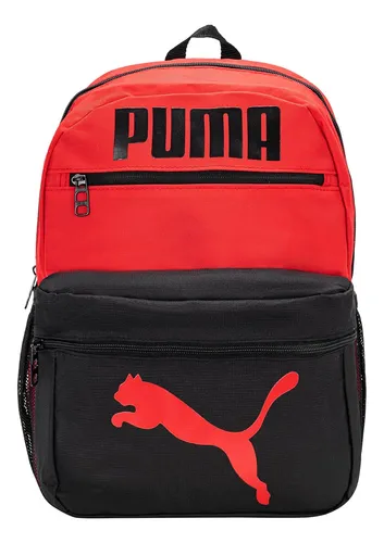 Mochila Puma Mujer Lila Casual Escolar 7548756 Diseño De La Tela Liso