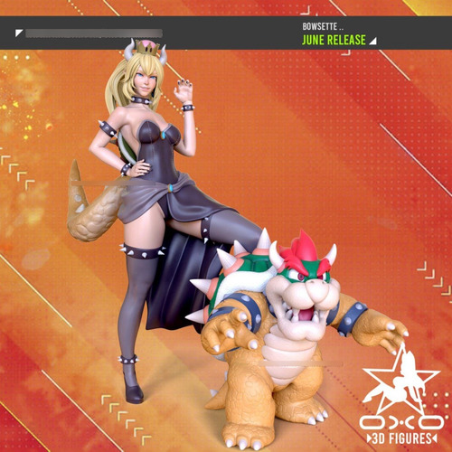 Archivo Stl Impresión 3d - Bowsette + Nsfw - Oxxo