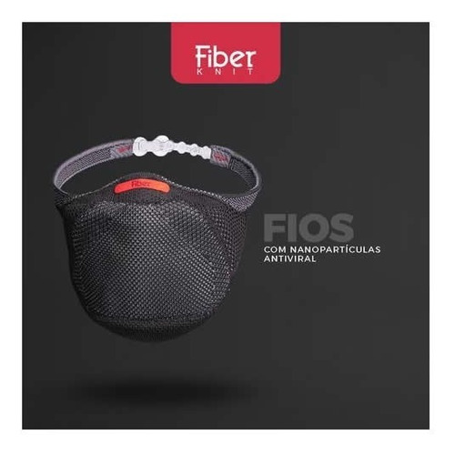 Imagem 4 de 5 de Kit Máscara De Proteção Fiber Knit Sport Pro Original Com Nf
