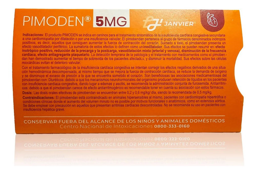 Pimobendan 5mg Comprimido