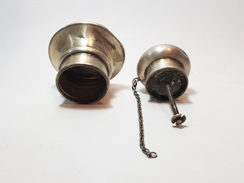 Imagen 5 de 8 de Antigua Plata Tapones Botellon O Estoque Esmalte Ro 1959