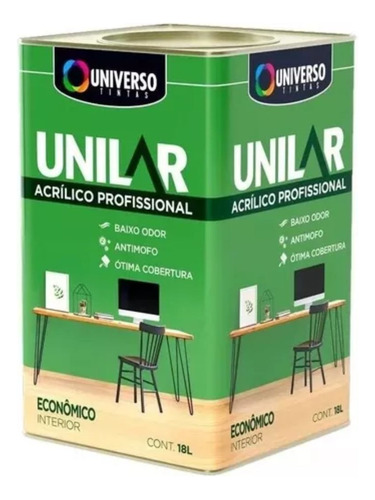 Tinta Latex Acrilico Antimofo Unilar  Universo 18l