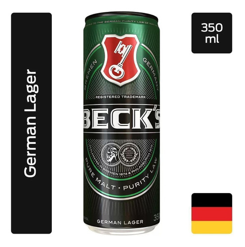 Cerveja Beck's German Lager Lata 350ml Puro Maltee