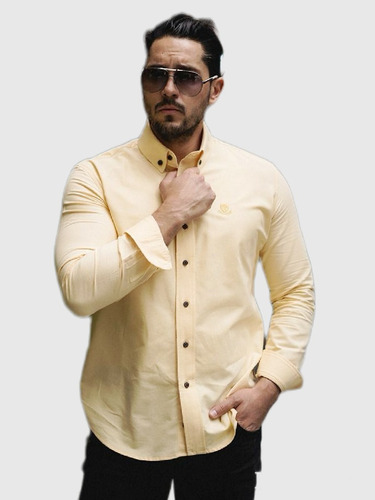 Camisa Fortrop Amarilla For2854 Hombre
