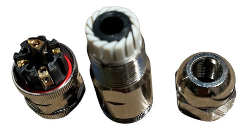 Conector Metálico Apantallado Blindado M12 4 Y 5 Pines 5 Pines Hembra