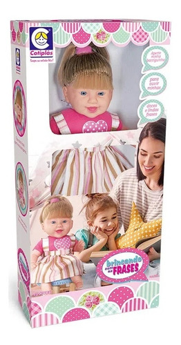 Nova Boneca Infantil Brincando Com As Frases Cotiplas 2255