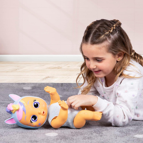 Muñeca Cry Babies Crawling Jenna Gateadora Con Sonidos