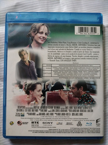 Mejor Imposible Película Blu-ray Original (Usado)