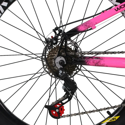 Bicicleta Gti Do Grau Wolfline Aro 26 Freeride Rosa Preto 21